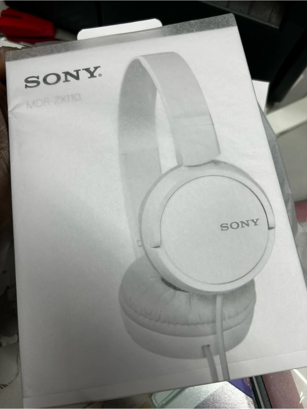 Sony MDR-ZX110 Over-Ear Headphones in White